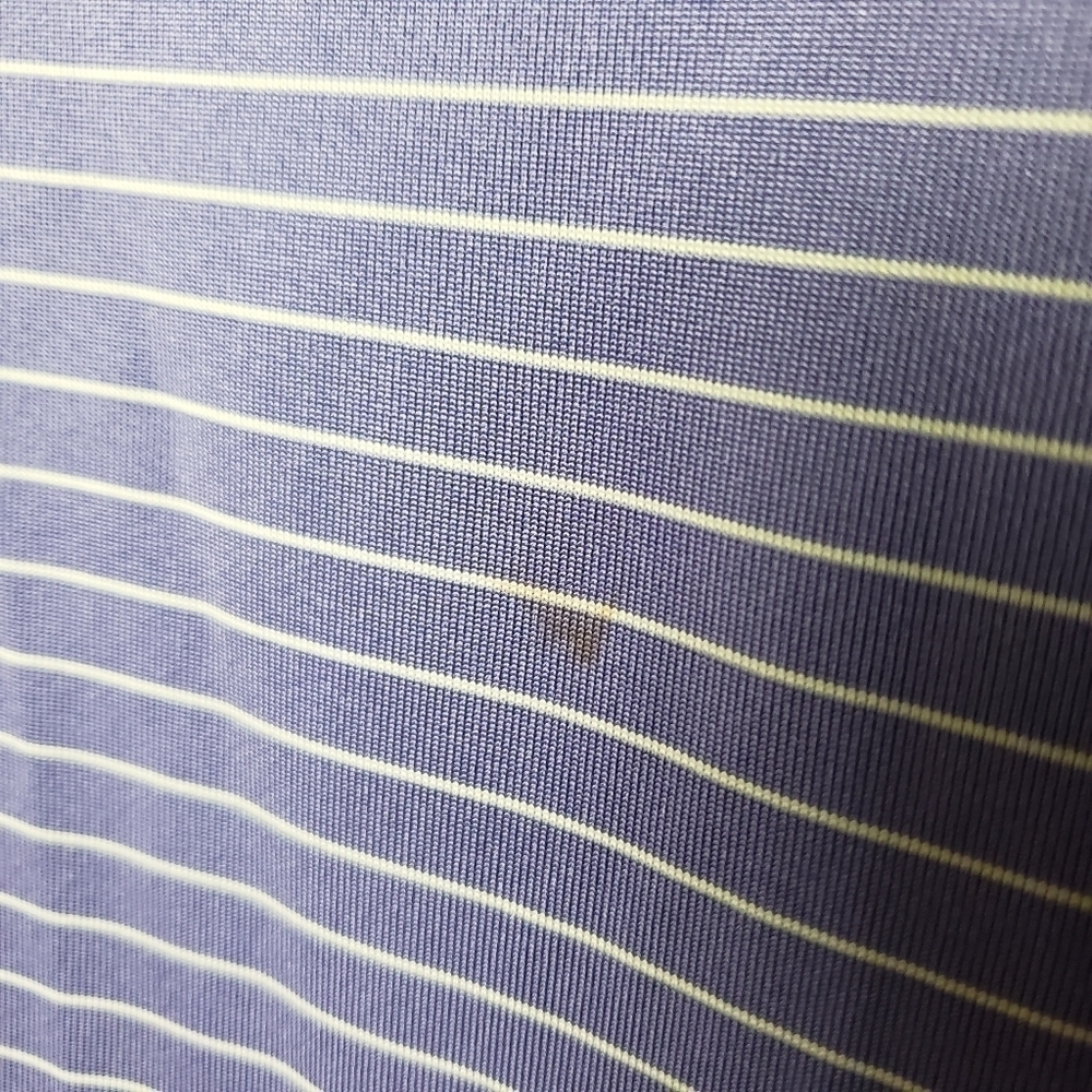 NIKE Purple Striped Polo Dri Fit Men's Shirt - Picture 8 of 8